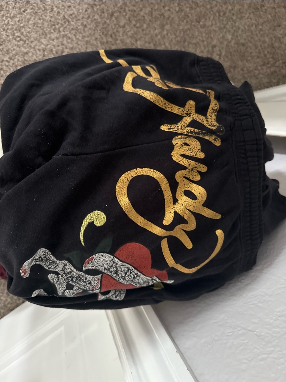 Black & Gold Ed Hardy Sweatpants